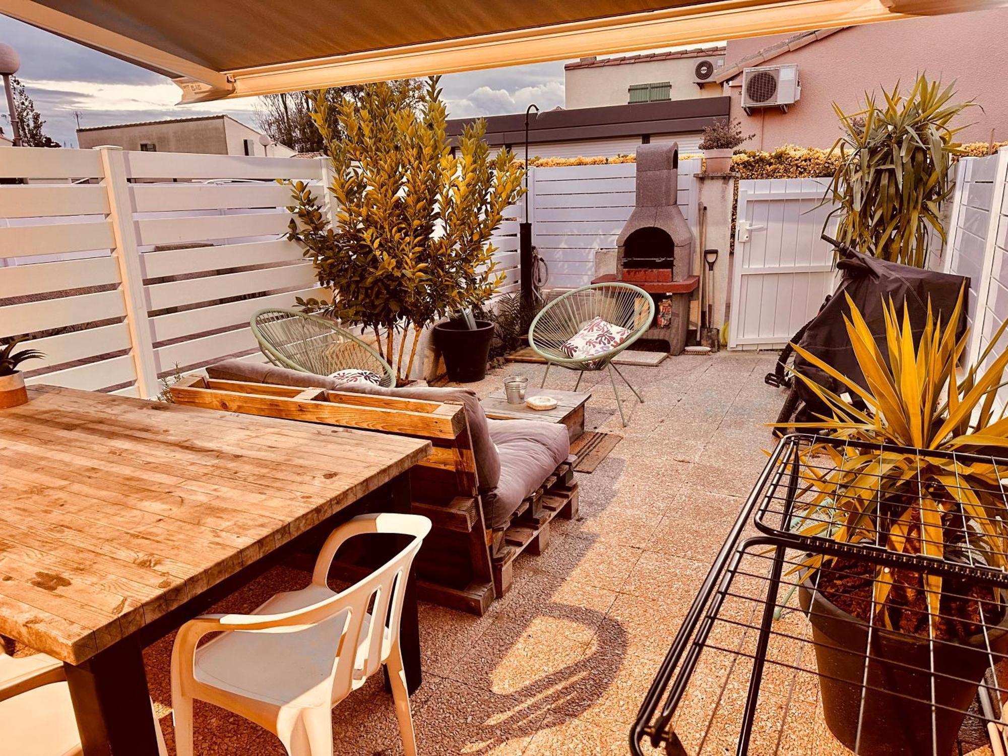 Residence Le Sunset Marseillan-Plage, Entre Mer Et Lagune De Thau, Etape Velo, Famille, Couple, Vrp, Toutou Admis, Jardin, Parking Prive Gratuit, Velos, Clim, Wifi Fibre Gratuite, Commodites, Plage Et Piste Cyclable A Proximite, 6 Couchages Nous Cont Eksteriør bilde