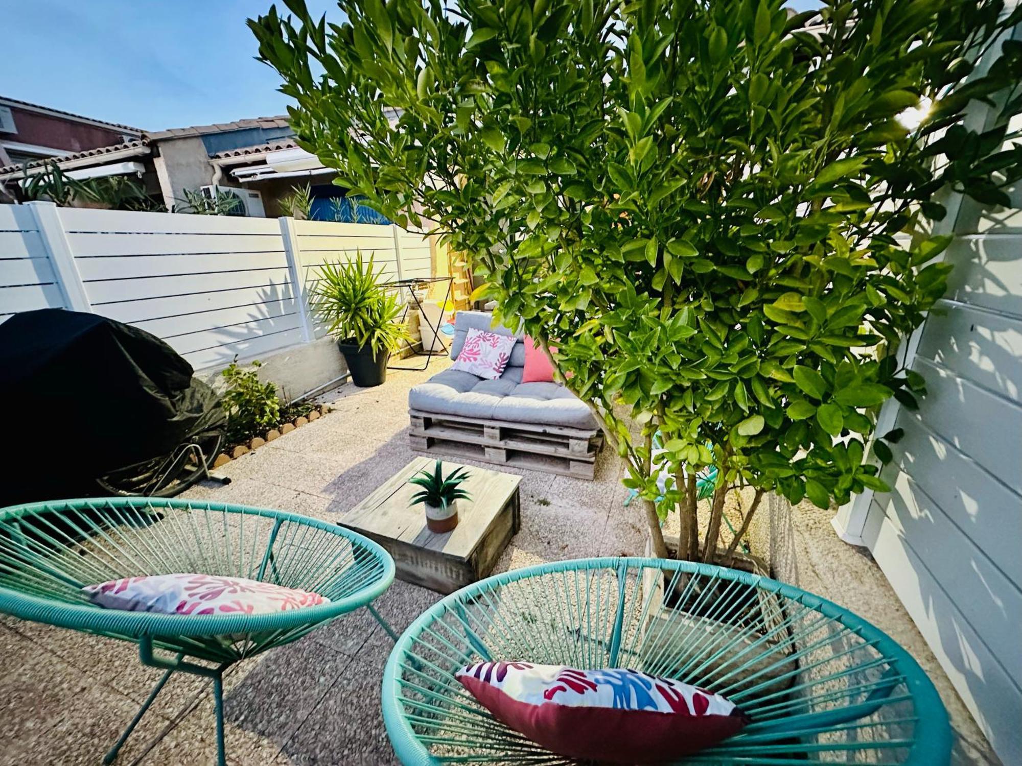 Residence Le Sunset Marseillan-Plage, Entre Mer Et Lagune De Thau, Etape Velo, Famille, Couple, Vrp, Toutou Admis, Jardin, Parking Prive Gratuit, Velos, Clim, Wifi Fibre Gratuite, Commodites, Plage Et Piste Cyclable A Proximite, 6 Couchages Nous Cont Eksteriør bilde